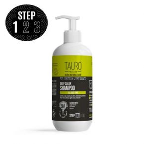TAURO Pro Line Deep Clean shampoo for white & light coats, 400ml