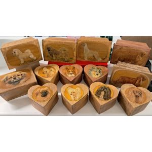 Maalatut uniikit puurasiat