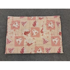 Sydän kuvioinen peti irtopäällisellä, n.70cm x 100cm