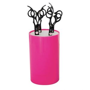Trimmaussaksien säilytysteline pöydälle, pinkki