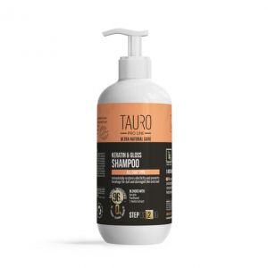 TAURO Natural Care, Keratin & Gloss silottava shampoo 400ml